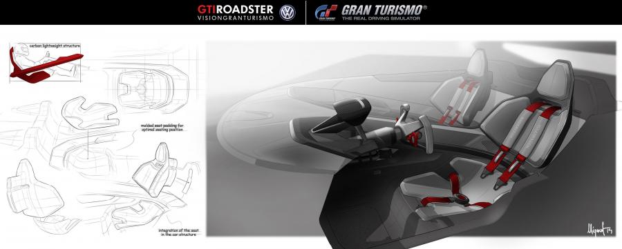 Эскиз Volkswagen Golf GTi Roadster Vision Gran Turismo 2014 года  (фото 22 из 35)